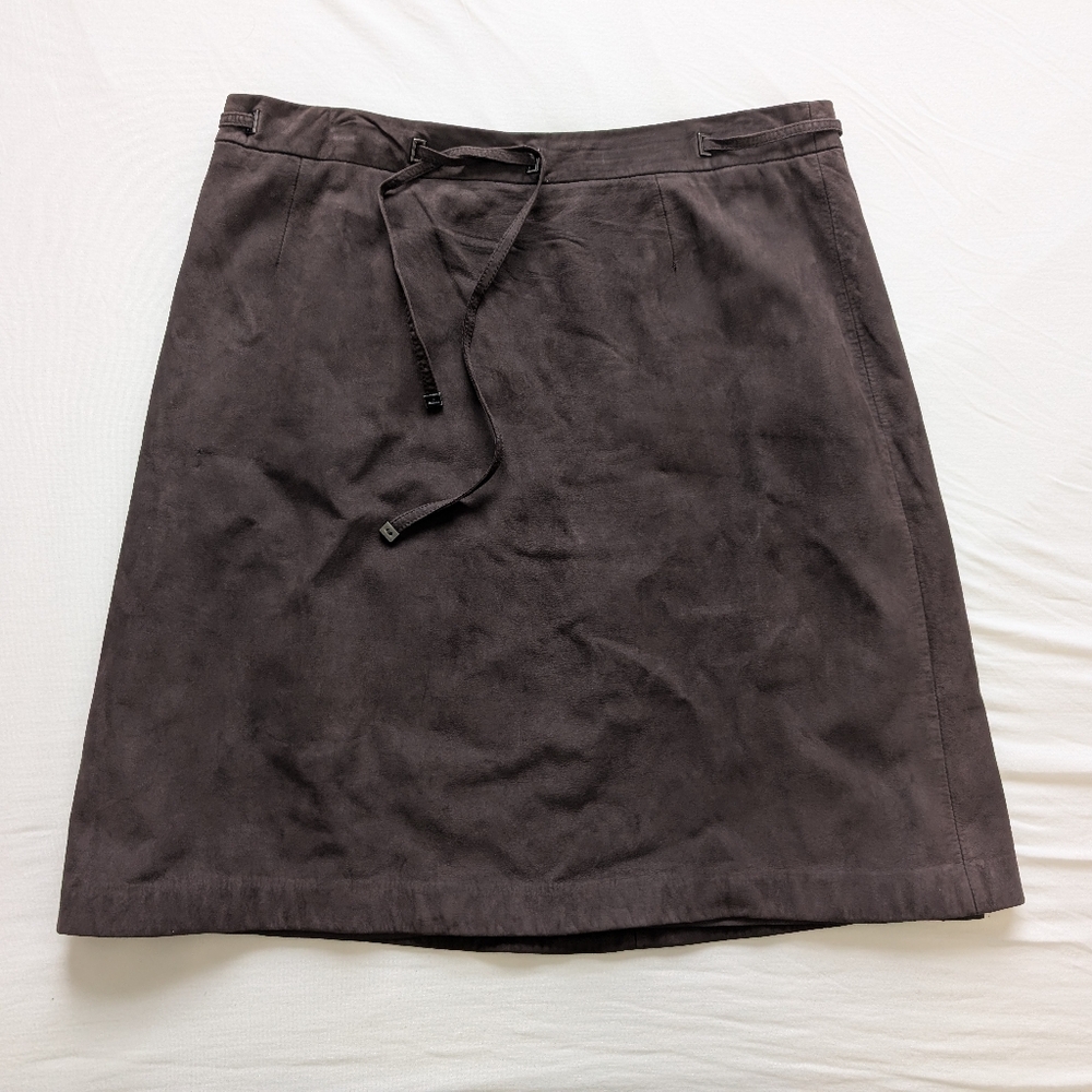 Vintage Nine West Brown Suede Skirt